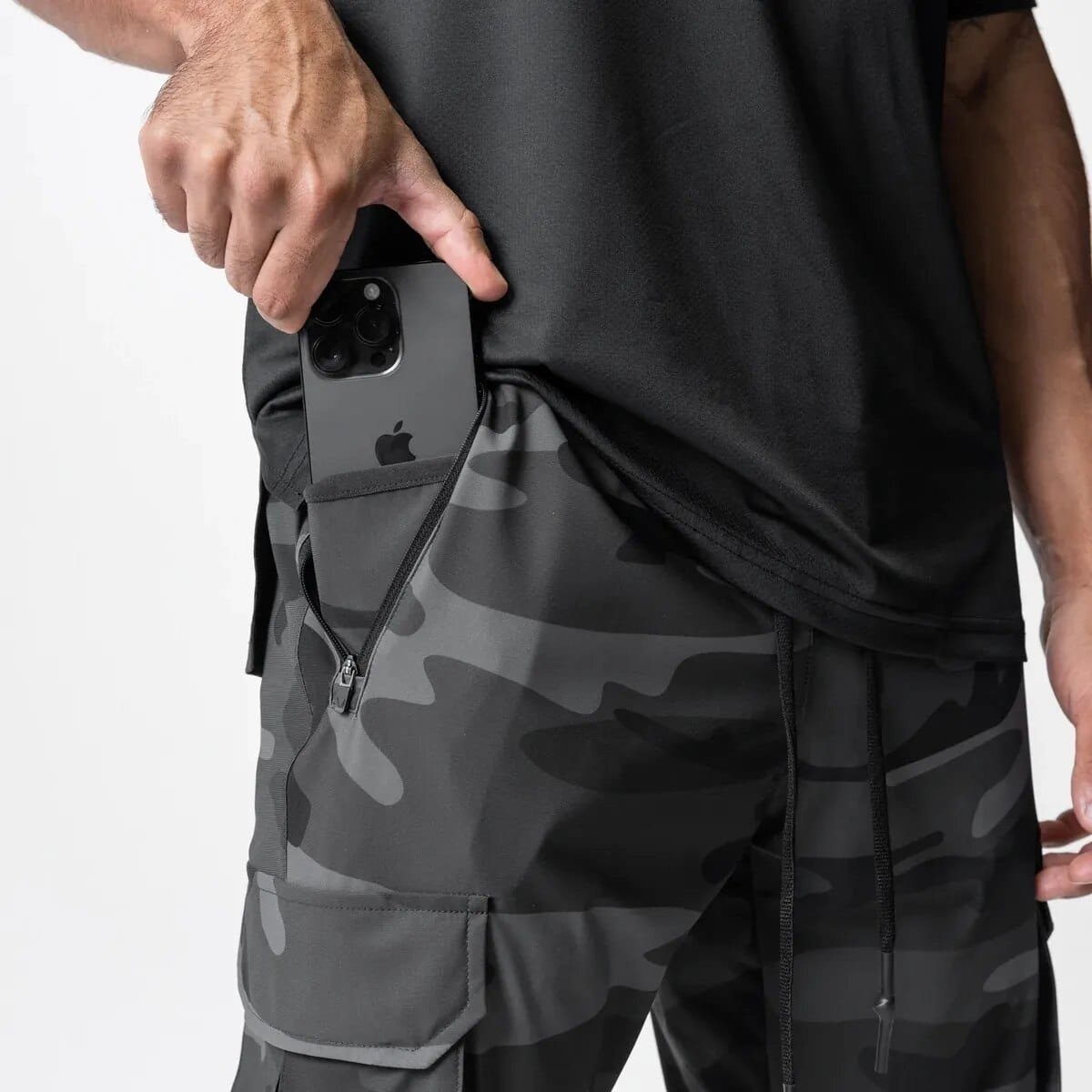 Schwarze Tarn-Sweatpants „Sportline“ – Bild 4