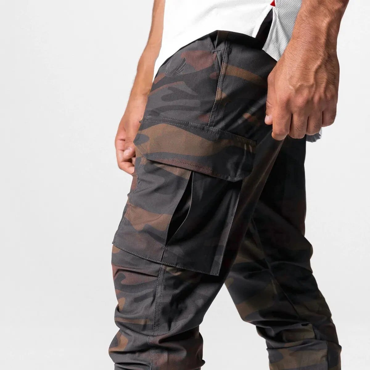 Sportline Jogginghose im braunen Camouflage-Design – Bild 3