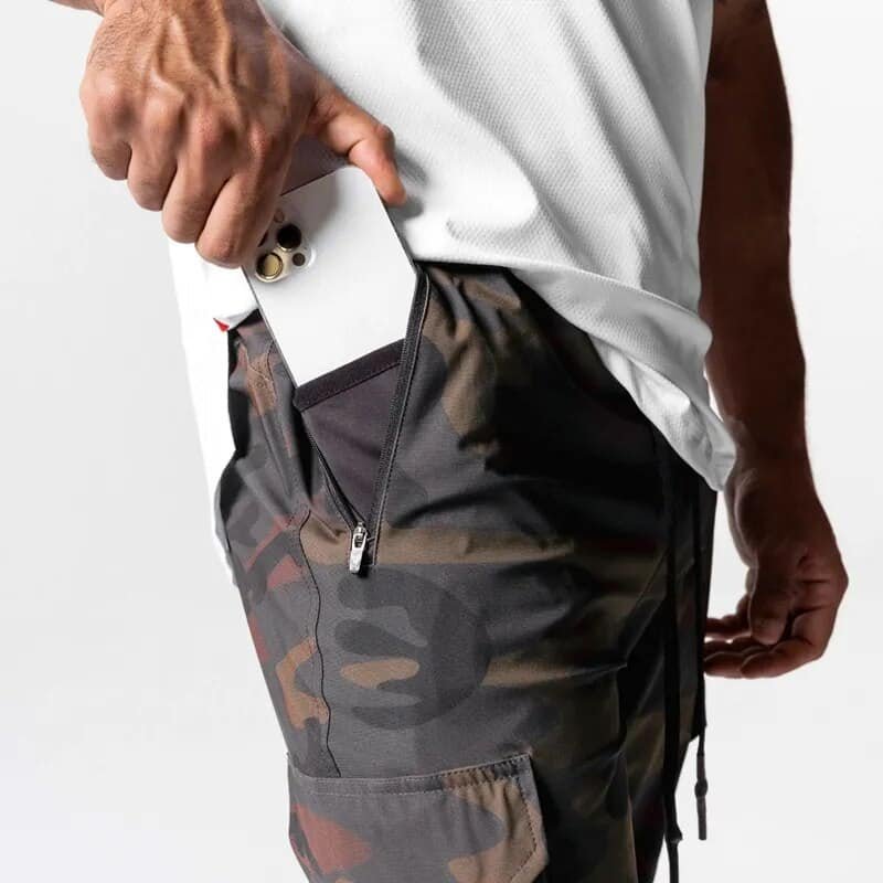 Sportline Jogginghose im braunen Camouflage-Design – Bild 4