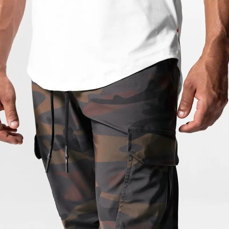 Sportline Jogginghose im braunen Camouflage-Design – Bild 5