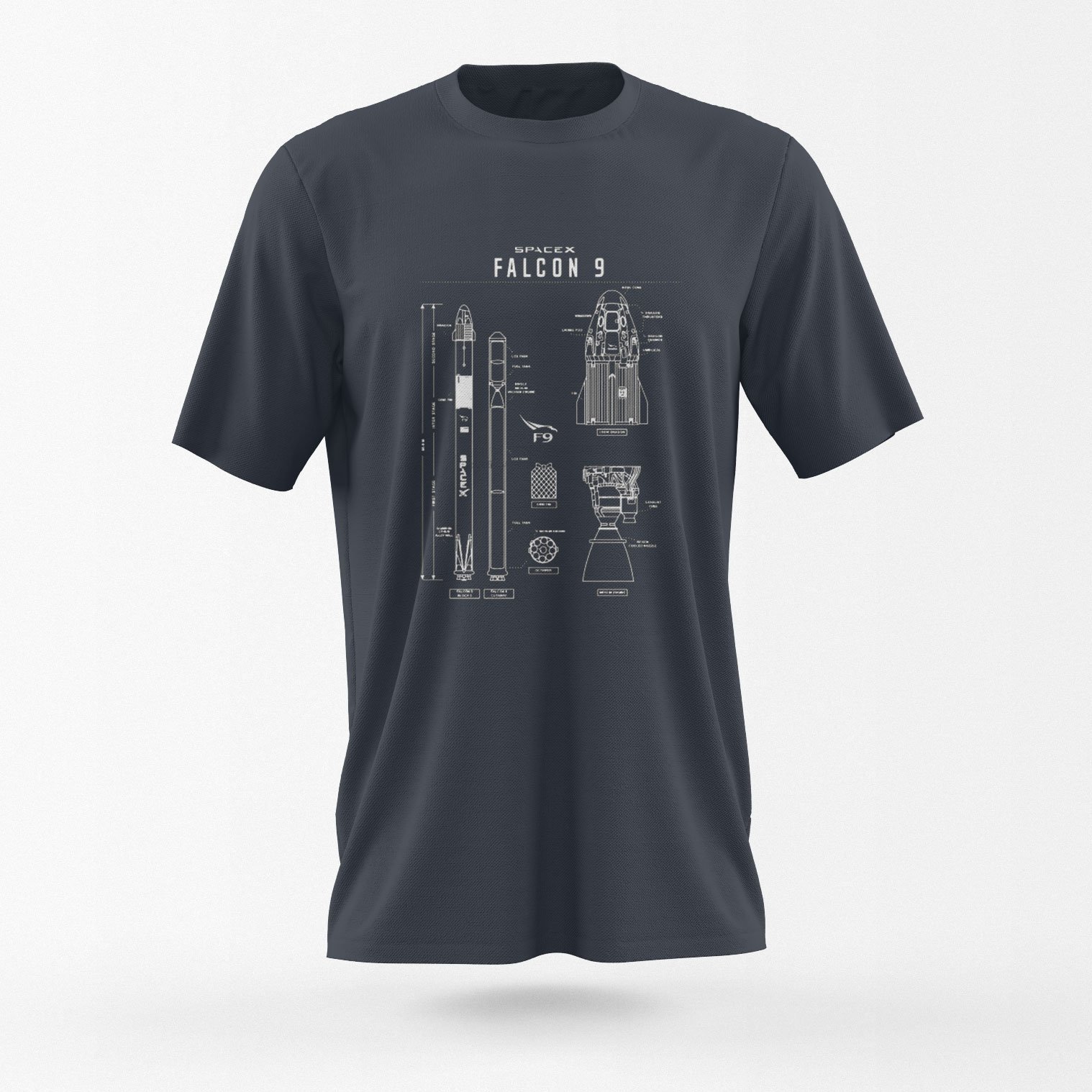 Falcon 9 T-Shirt – Bild 2