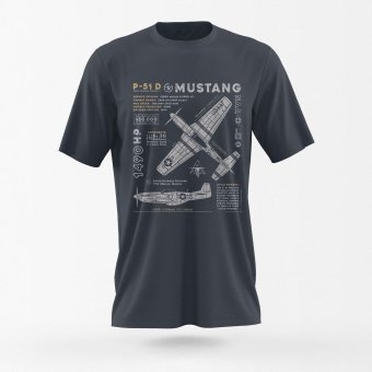 P-51-Mustang-T-Shirt-Vintage-Aviator-Style