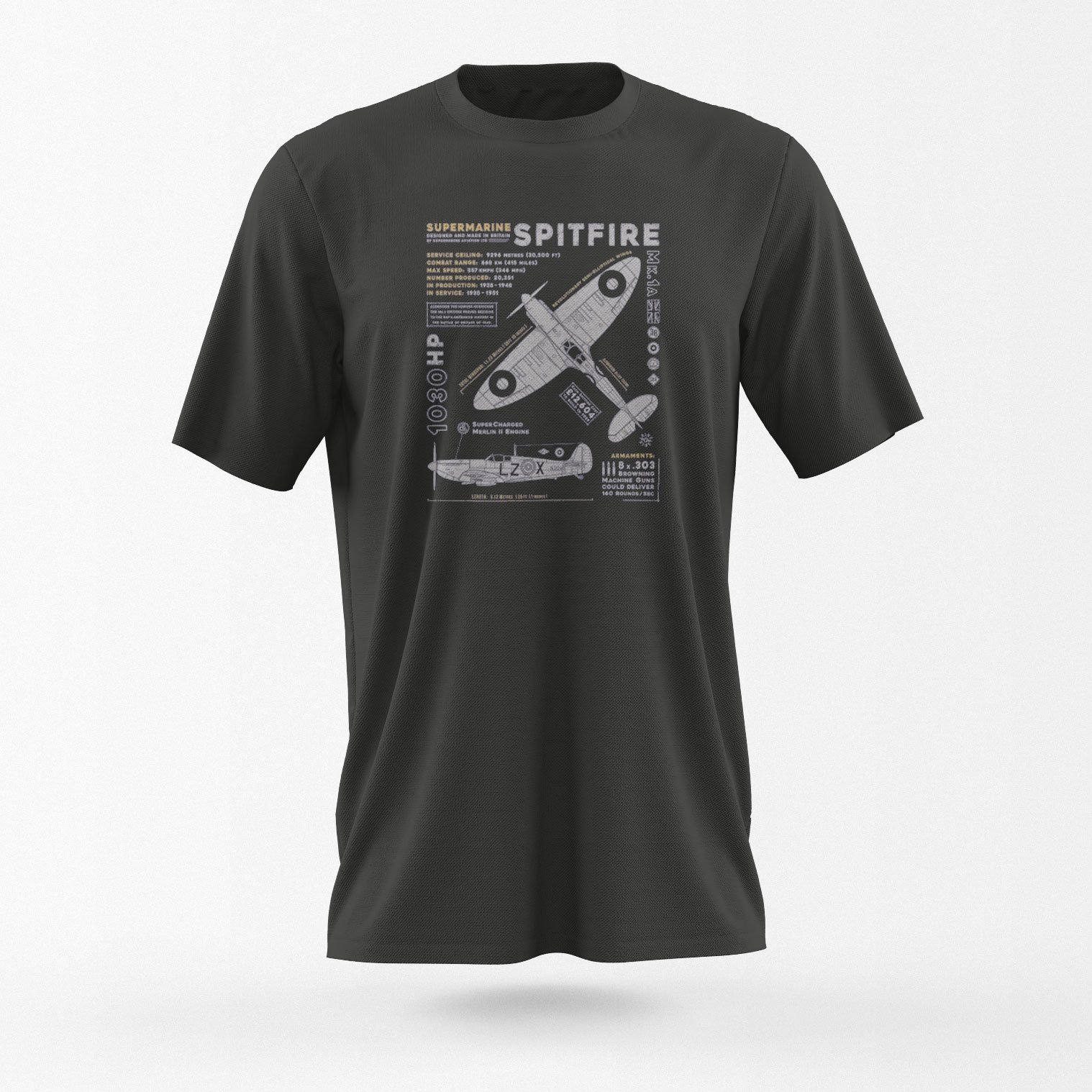 Spitfire Flugzeug-T-Shirt