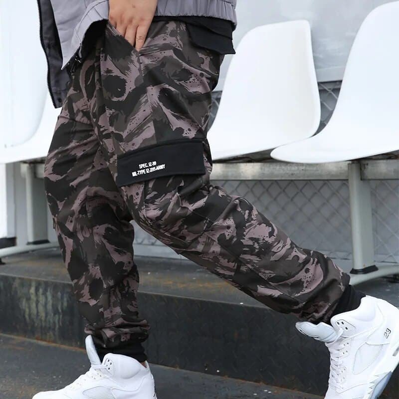 Streetwear-Camouflage-Cargo-Hosen – Bild 2