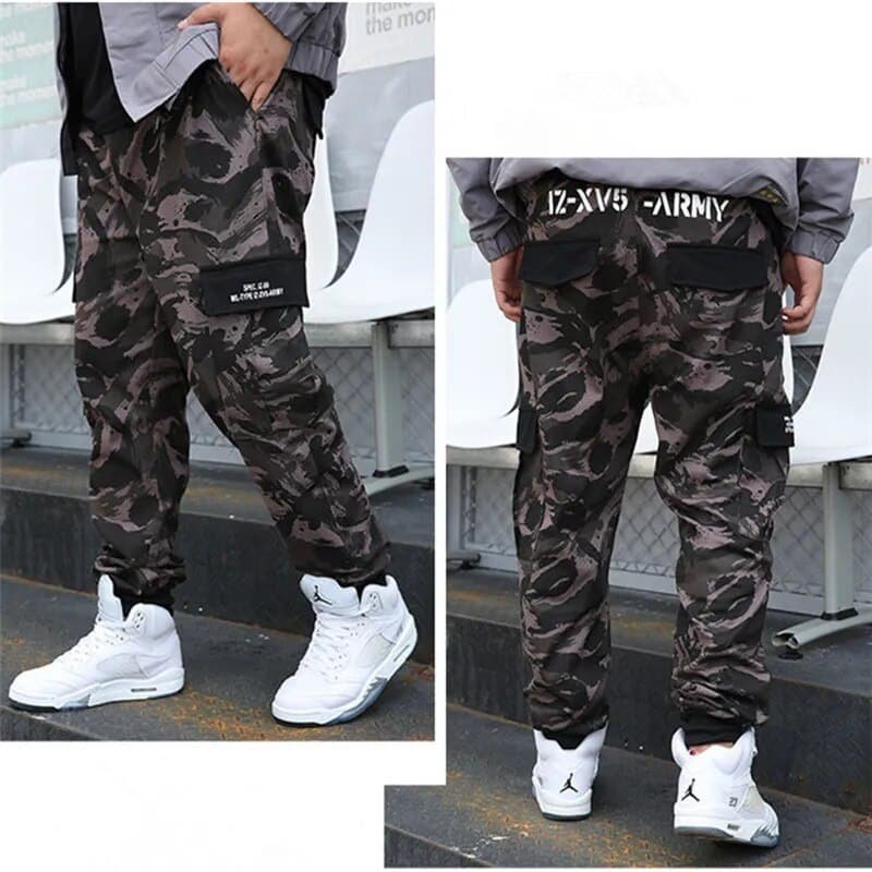 Streetwear-Camouflage-Cargo-Hosen – Bild 3