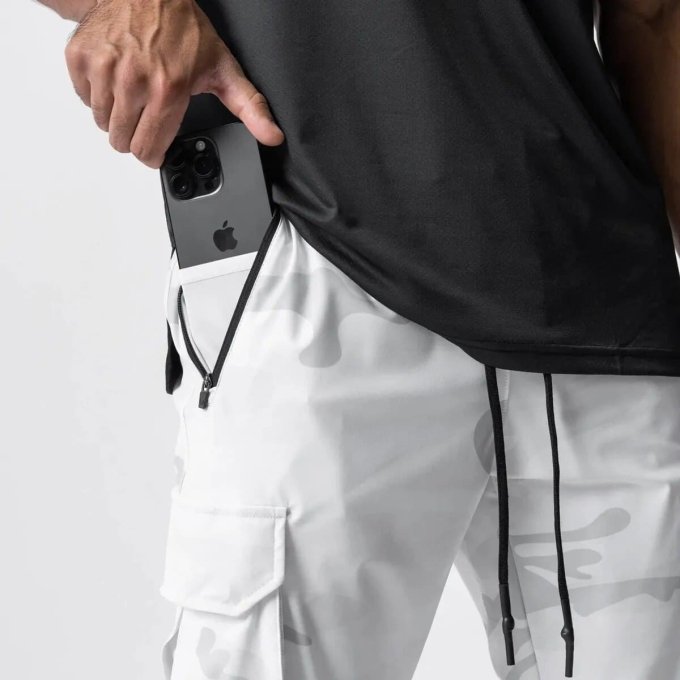 Weiße Camo-Jogger (Sportline) – Bild 6