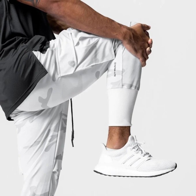 Weiße Camo-Jogger (Sportline) – Bild 3