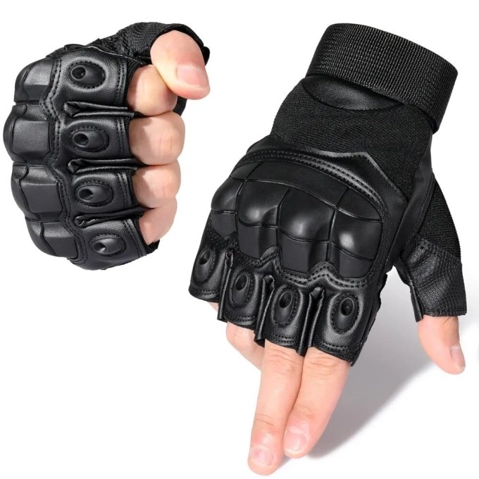 Halbfinger-Taktik-Lederhandschuhe – Bild 5