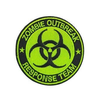 zombie outbreak response team patch  Yellow neon