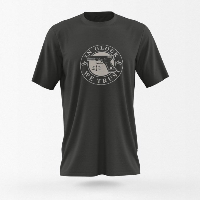 Auf Glock vertrauen wir – T‑Shirt – Bild 2