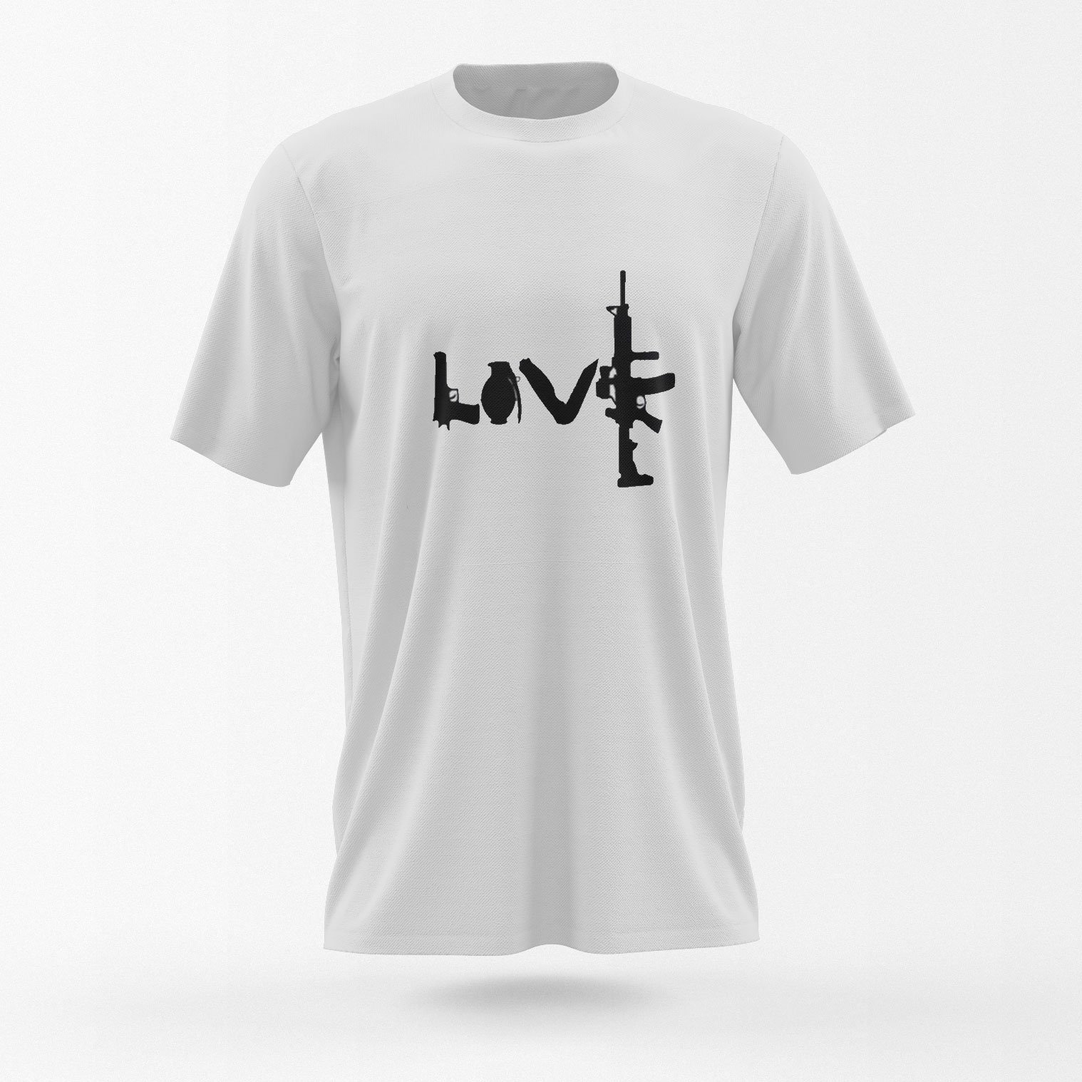 Love Gun – Taktisches T-Shirt im Militär-Design