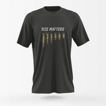 Größe zählt – Bullet-T-Shirt