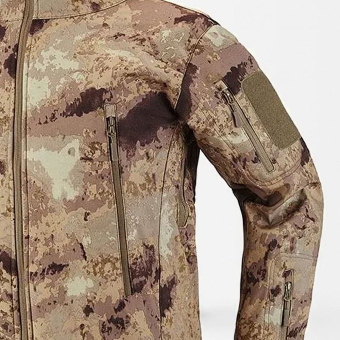Veter – Taktische Softshelljacke im A-TACS AU Camouflage – Bild 2