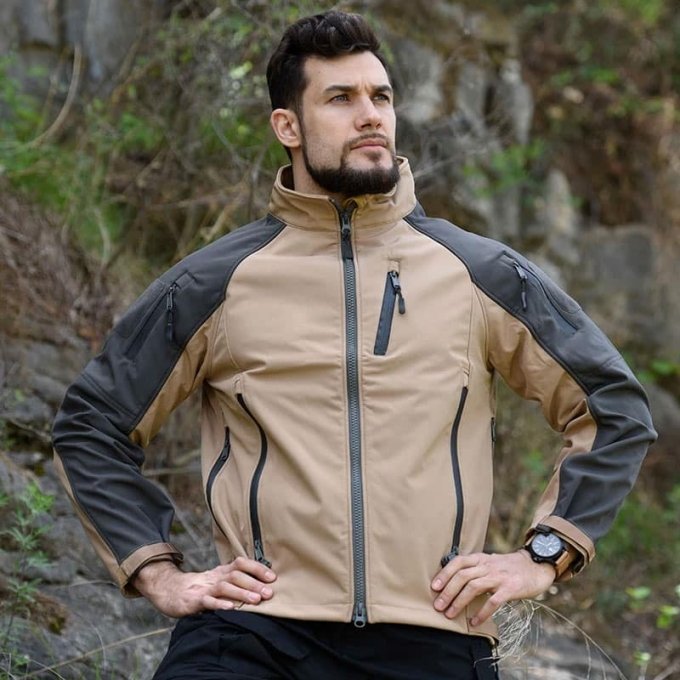 Zweifarbige Softshelljacke "Wild" – Bild 3