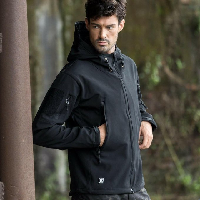 Schwarze taktische Softshell-Jacke „Veter“ – Bild 2
