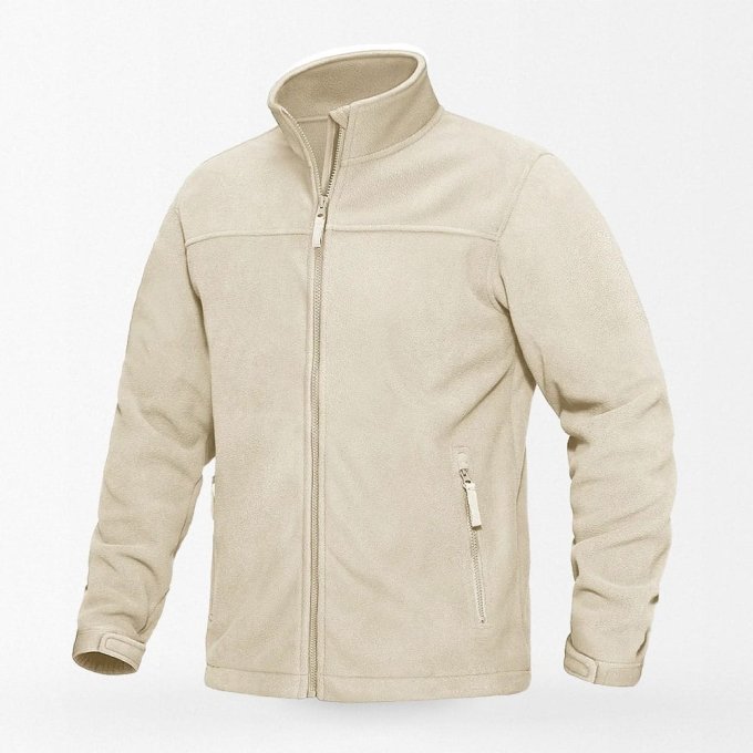 Winddichte Fleecejacke im Army-Look