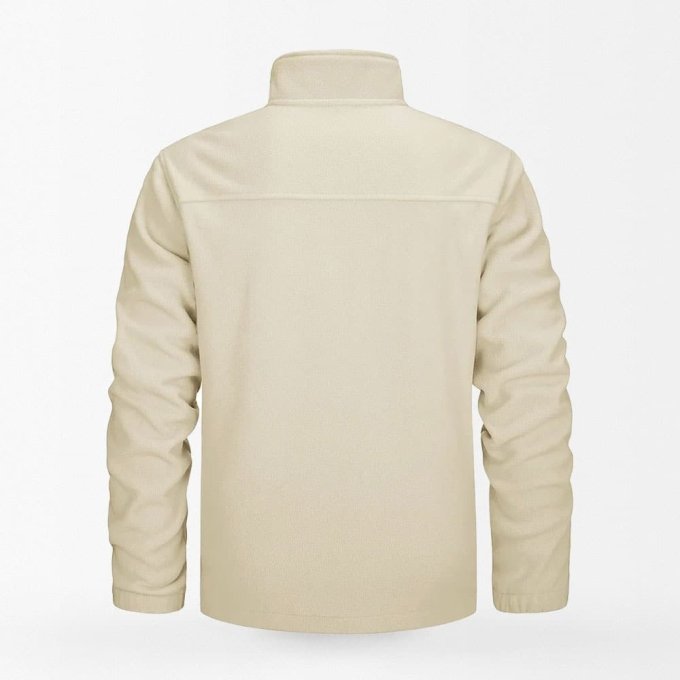 Winddichte Fleecejacke im Army-Look – Bild 2