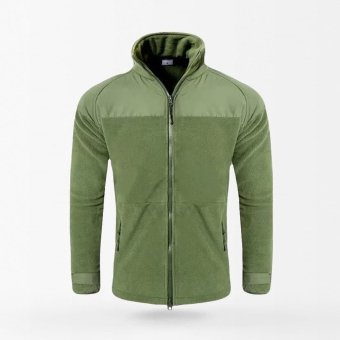 Herren Militär-Fleecejacke