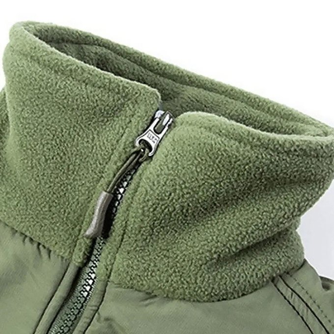 Herren Militär-Fleecejacke – Bild 4
