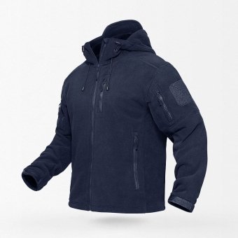 Taktische Fleecejacke mit Kapuze