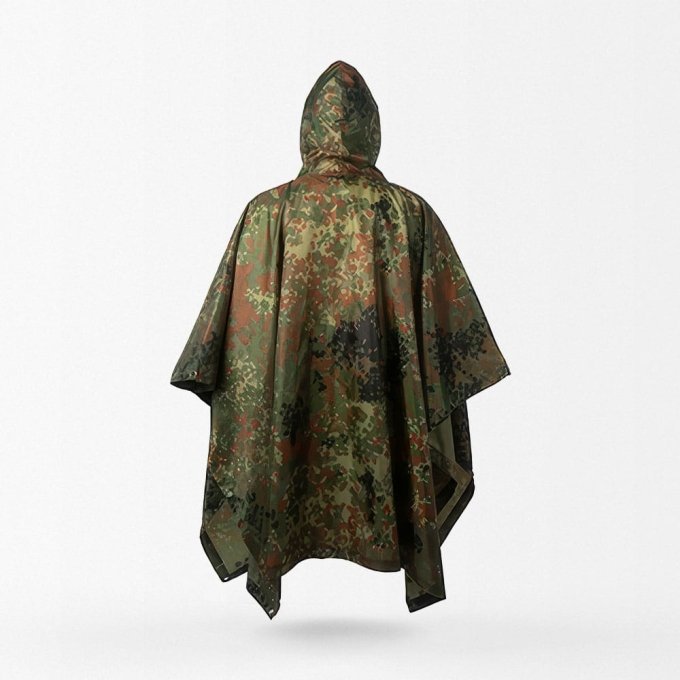 Flecktarn Regenponcho – Bild 3