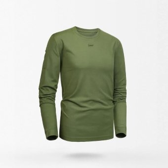 Armygrünes Langarmshirt