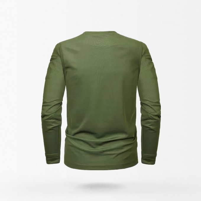 Armygrünes Langarmshirt – Bild 3