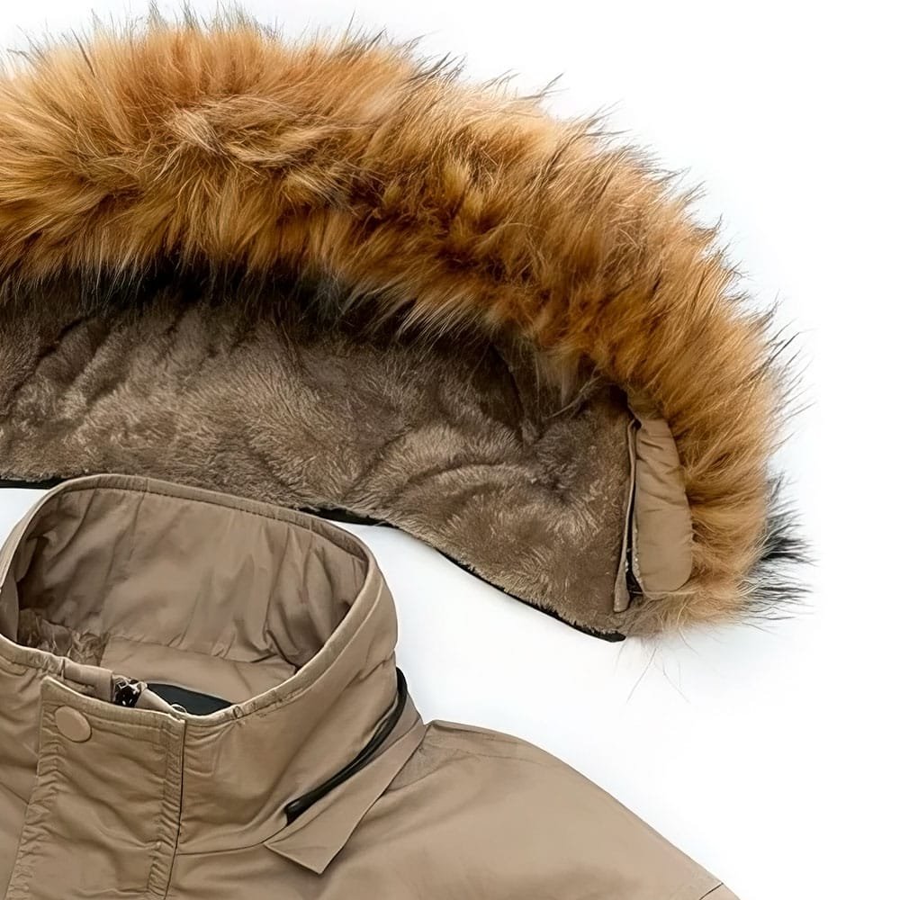 Armee-Parka mit Pelzbesatz – Bild 5