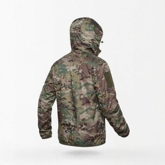 Camouflage rain jacket with hood “TB”