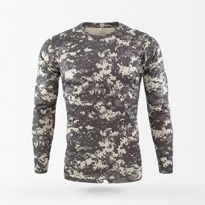 Digital Camo Langarm-Taktikshirt