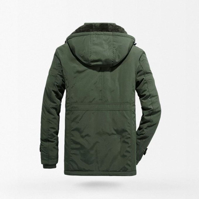 Fleece-gefütterte Militär-Parka-Jacke – Bild 3