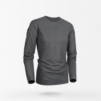 Graues taktisches Langarmshirt