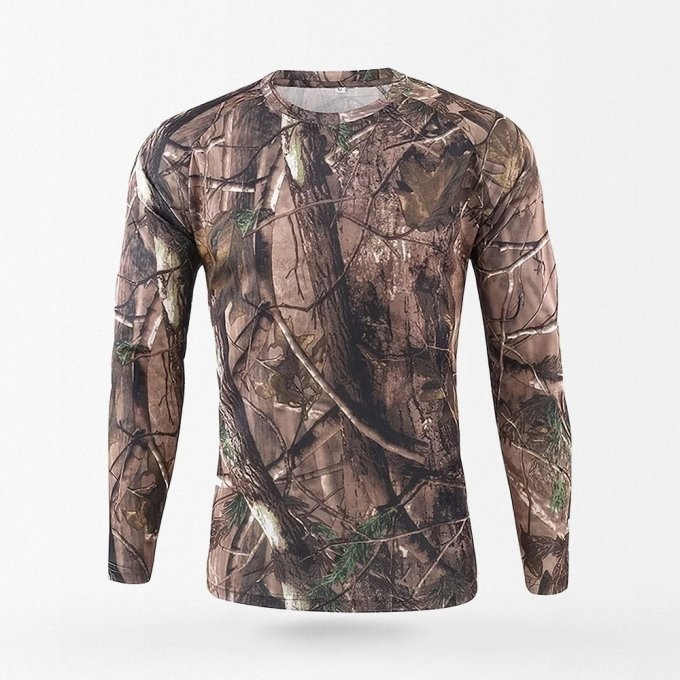 Herren Jagd-Langarmshirt in Tarnoptik