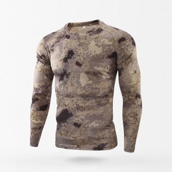 Langarmshirt mit Armee-Print – A-Tacs AU