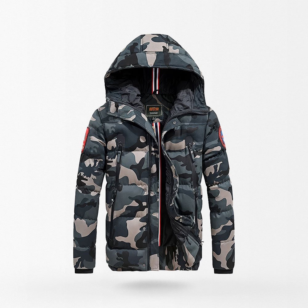 Militärischer Winter-Tarnparka