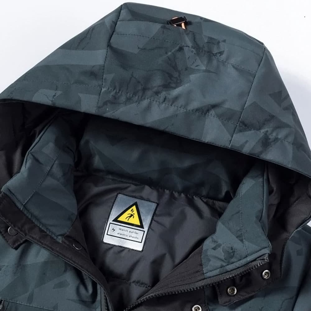 Militär-Parka-Jacke mit Kapuze – Bild 4