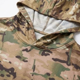Tactical hooded long sleeve shirt