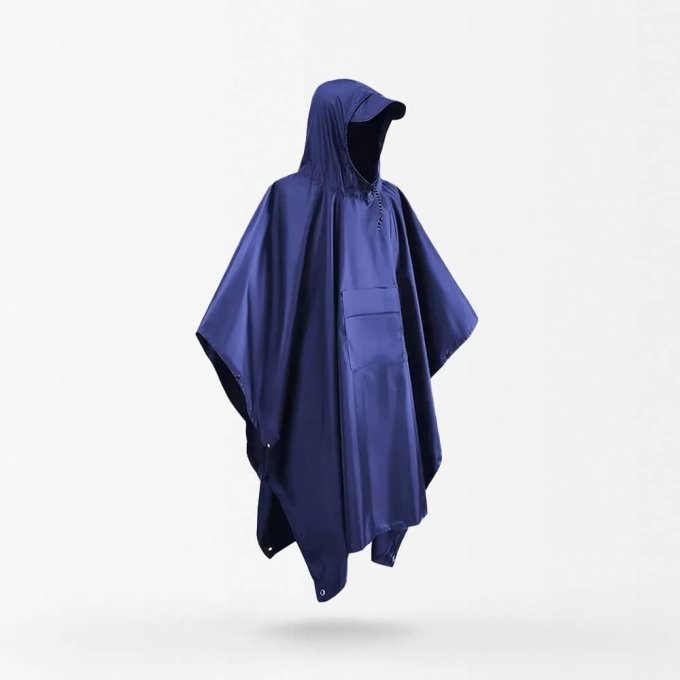 Wasserdichter Militär-Poncho in Marineblau