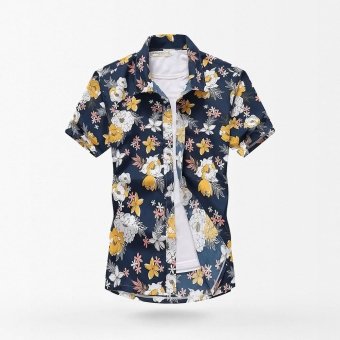 Hawaiihemd mit sommerlichem Blumenmuster