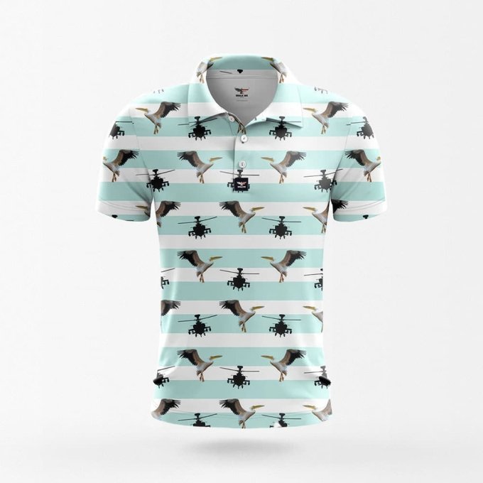 Hawaii-Hemd mit Helikopter-Aufdruck