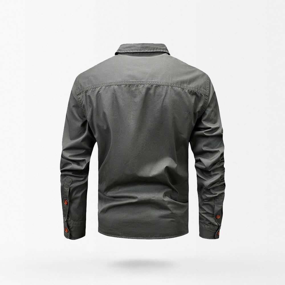 Herren Camouflage-Hemd mit Knopfleiste – Bild 3