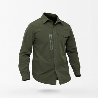 Taktisches Militärhemd mit Reißverschlusstasche