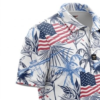 USA Flag hawaiian shirt