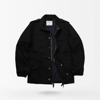 Schwarze Army-Feldjacke