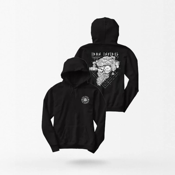 Taktischer Hoodie "Iron Infidel" – Der nordische Krieger aus Valhalla