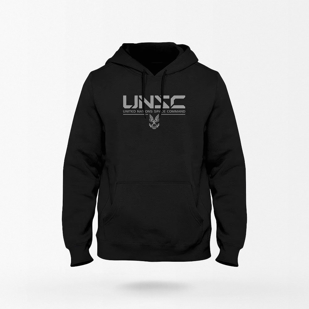 UNSC Hoodie – Militärischer Kapuzenpullover im Space Command Design