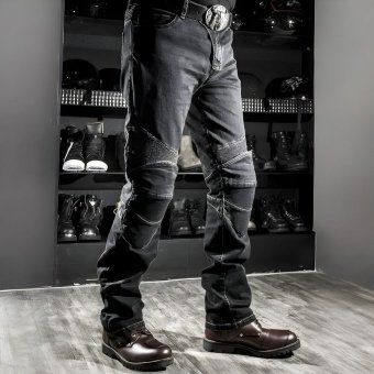 Biker-Jeans im Militär-Look