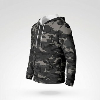 Dark grey camo hoodie