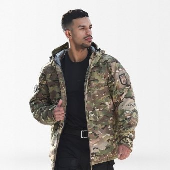 Wärmereflektierende Tarnjacke für den Winter