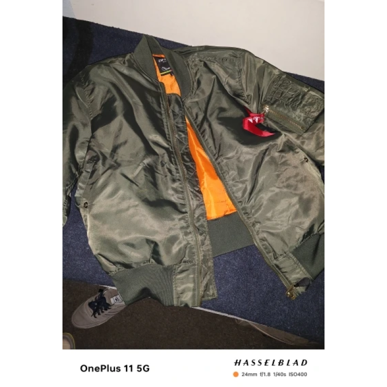 Grüne MA‑1 Militär-Taktik-Fliegerjacke photo review